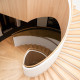 YSOLIM escalier balancé à double limon PRS, marches bois, design