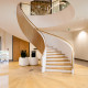 YSOLIM escalier design bureaux, balancé à double limon PRS