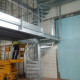 YSOBAR Escalier métal hélicoïdal de secours usine