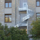 YSOTUBE escalier extérieur métallique hélicoïdal, colimaçon immeuble