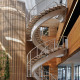 YSOMEL escalier balancé métal bois design, moderne