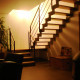 YSOCREMA escalier métal bois quartier tournant. Intérieur maison avec lumière
