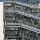 YSOVOC escalier extérieur métallique droit à volées contrariées