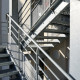 YSOVOC rampants escalier extérieur métallique droit à volées contrariées